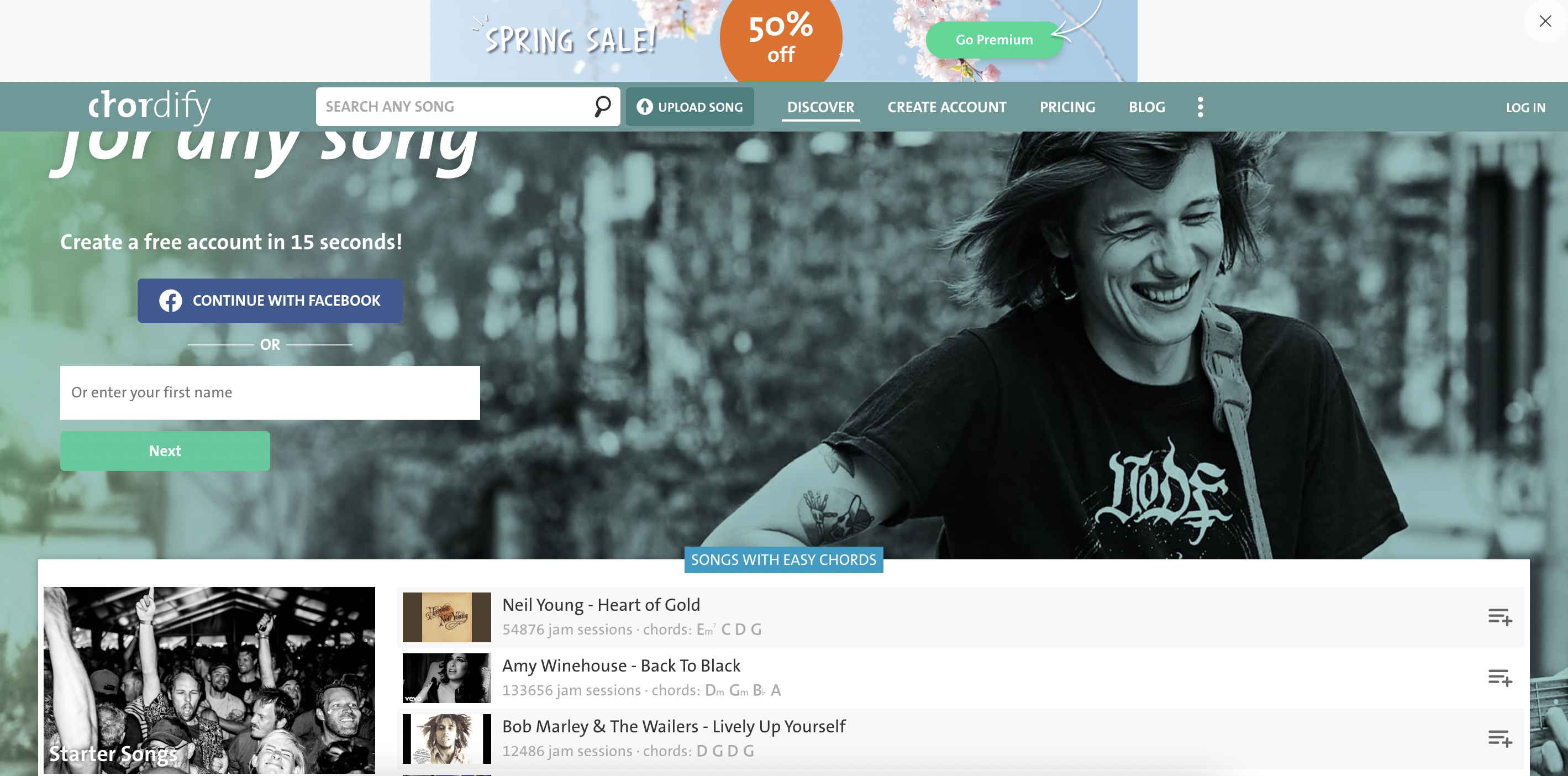 Chordify Large Screen